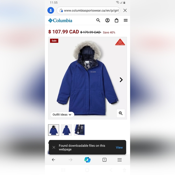 Girls Boundary Bay Down Parka VGUC -L (14/16) - Picture 3 of 3